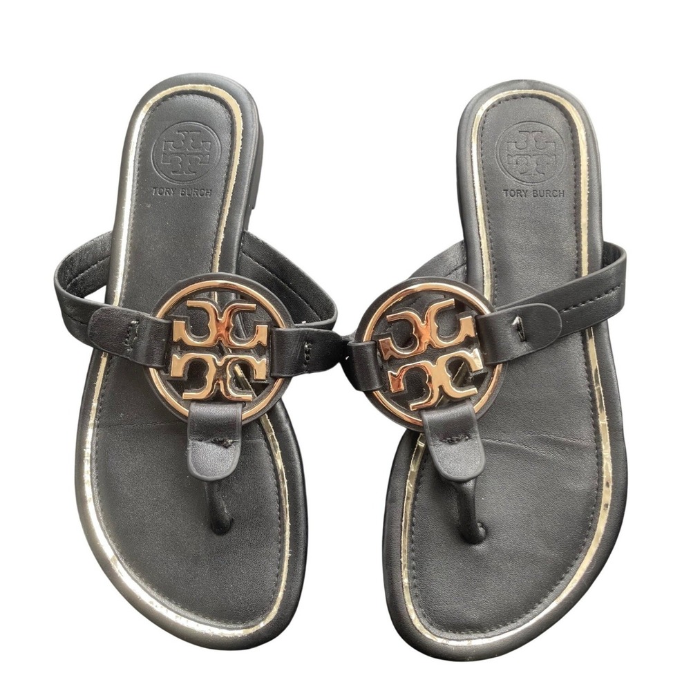 Tory Burch Sandals Miller Black Size 37